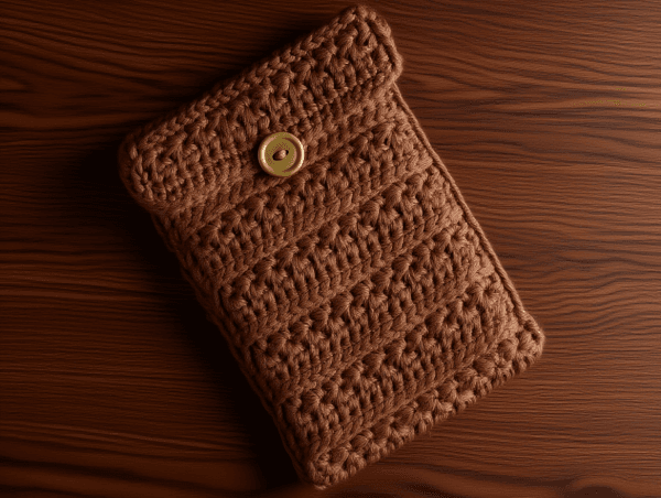 Crochet kindle pouch
