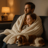 20251018_1332_Cozy Living Room Scene_remix_01k7vmt475fpyb4pdb21sh8r8r Crochet Blanket pattern PDF