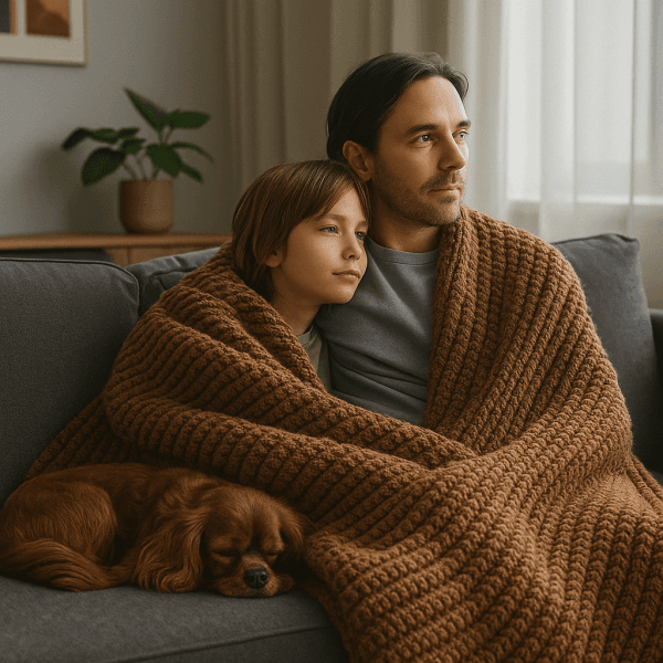 20251018_1337_Cozy Living Room Moment_remix_01k7vn377ee23s151ndmxn5npn Crochet Blanket pattern PDF