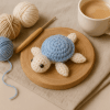 20251029_2030_Cozy Crochet Scene_remix_01k8rq4ha7fdntb739xdjd6hnm No Sew Turtle Crochet Pattern - Beginner Amigurumi PDF