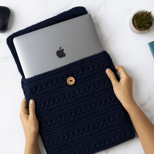 Crochet tablet sleeve pattern