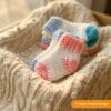 Crochet baby socks pattern
