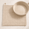 crochet dishcloth coaster