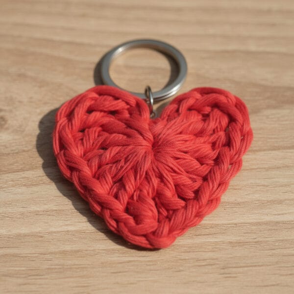 crochet heart small keychain Beginner Crochet Heart Pattern PDF – Easy Step-by-Step Tutorial