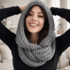 Cozy Hooded Scarf (Scoodie) – Beginner Crochet Pattern PDF