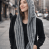 Cozy Hooded Scarf (Scoodie) – Beginner Crochet Pattern PDF