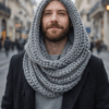 Cozy Hooded Scarf (Scoodie) – Beginner Crochet Pattern PDF