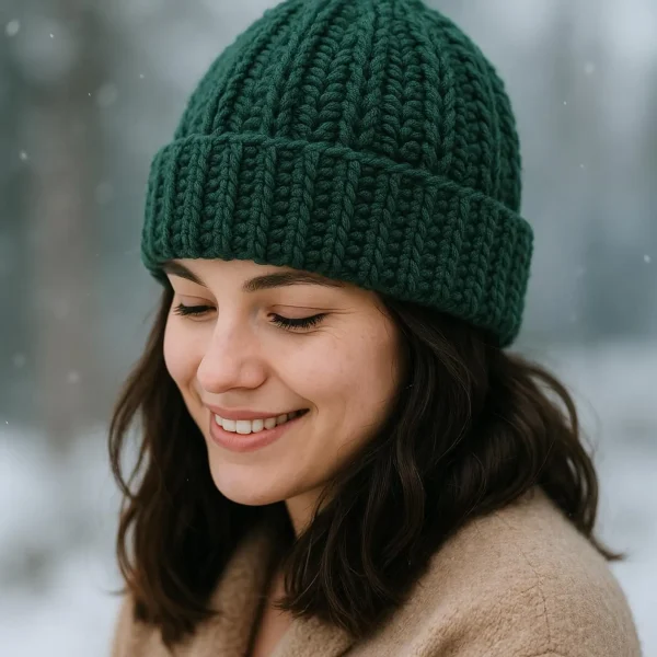 Slip Stitch Beanie Crochet Pattern PDF | Easy Beginner Hat