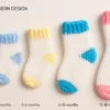 Easy Crochet Baby Socks Pattern PDF – 5 Sizes Newborn to 18 Months
