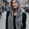 Cozy Hooded Scarf (Scoodie) – Beginner Crochet Pattern PDF