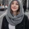 Cozy Hooded Scarf (Scoodie) – Beginner Crochet Pattern PDF
