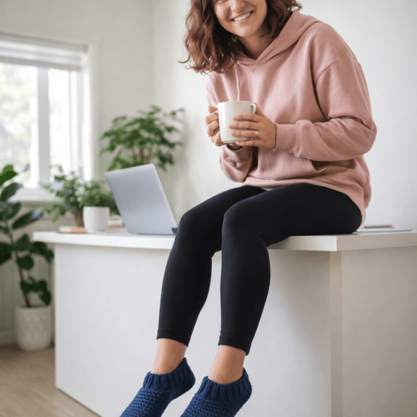 Easy Crochet Slippers Pattern PDF – Beginner Friendly House Slippers Tutorial (Multiple Sizes)