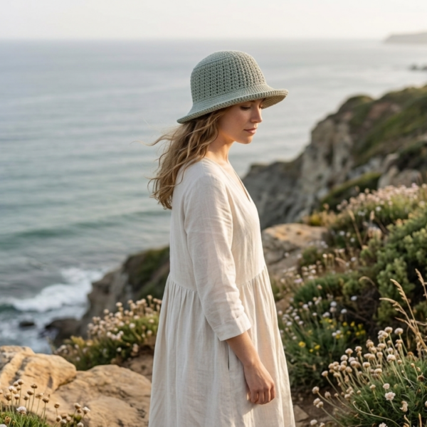 Crochet Bucket Hat Pattern PDF — Baby to Adult (4 Sizes)