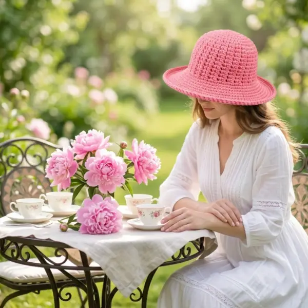 Crochet bucket hat ebook PDF pages showing step by step pattern instructions