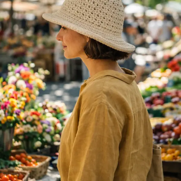 Crochet Bucket Hat Pattern PDF — Baby to Adult (4 Sizes)