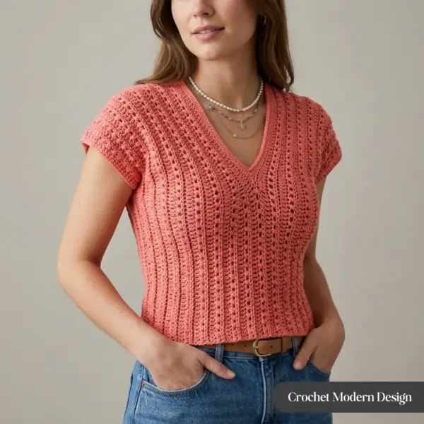 5 The Beginner Top – Easy Crochet Top Pattern (PDF)