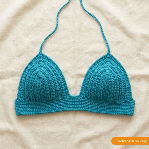 Crochet Bralette Pattern PDF — Bikini Top, Festival Crop Top & Swim Top, All Sizes XS–XL
