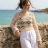 1 Floral Lace Summer Sweater Crochet Pattern (PDF)