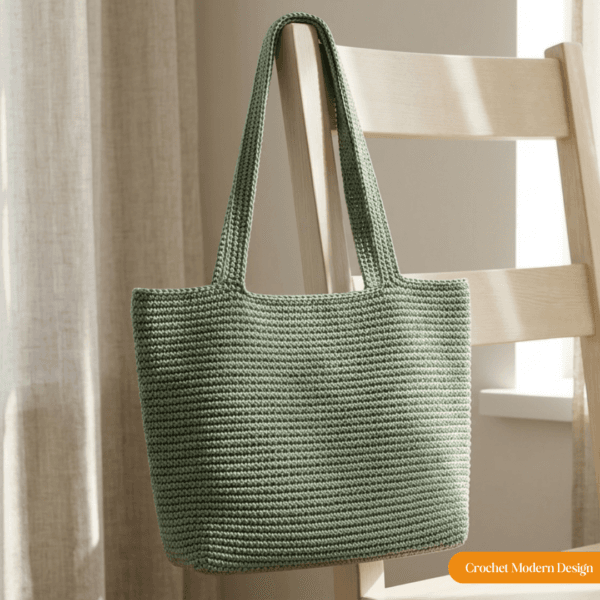 Crochet Tote Bag Pattern – The Everyday Tote | Easy Rope Bag PDF