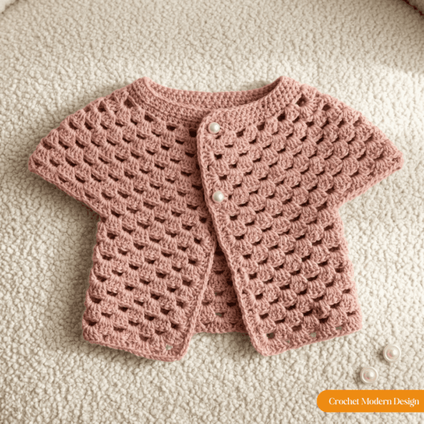 baby shower gift Crochet Baby Cardigan Pattern – Easy PDF Ebook (Newborn to 24 Months)