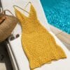 crochet beach dress pattern worn as a mesh cover-up crochet beach dress pattern worn as a mesh cover-up