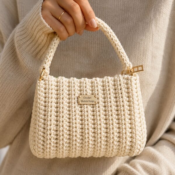 Modern Mini Handbag Crochet Pattern (PDF)