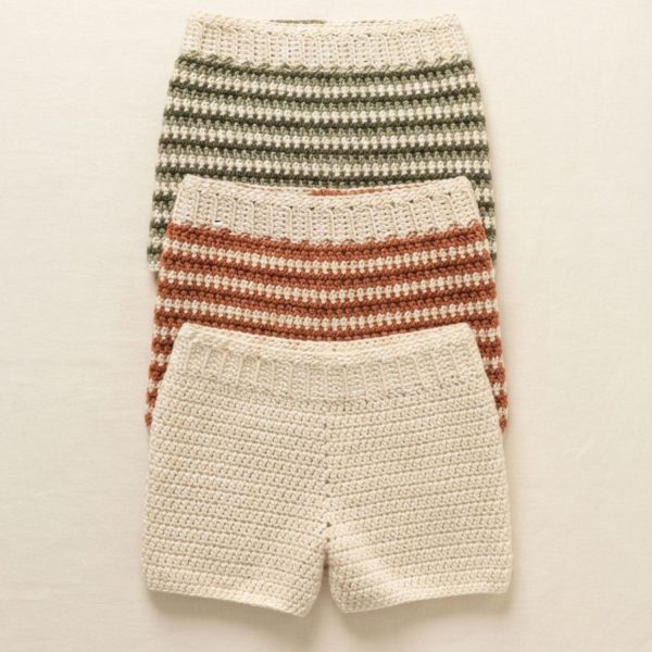 Three crochet shorts length variations from the same pattern Three crochet shorts length variations from the same pattern