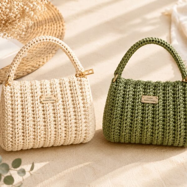 Modern Mini Handbag Crochet Pattern (PDF)