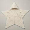star bunting crochet cocoon flat lay showing arms, legs and cap