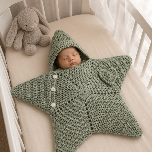 crochet baby cocoon