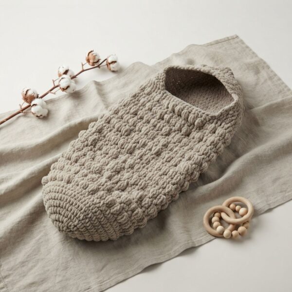 Crochet Baby Cocoon Pattern PDF – The Snuggle Hooded Bobble Cocoon