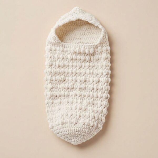 Crochet Baby Cocoon Pattern PDF – The Snuggle Hooded Bobble Cocoon